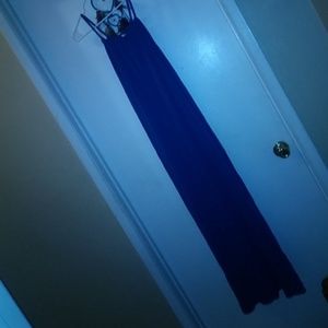 Blue long maxi dress